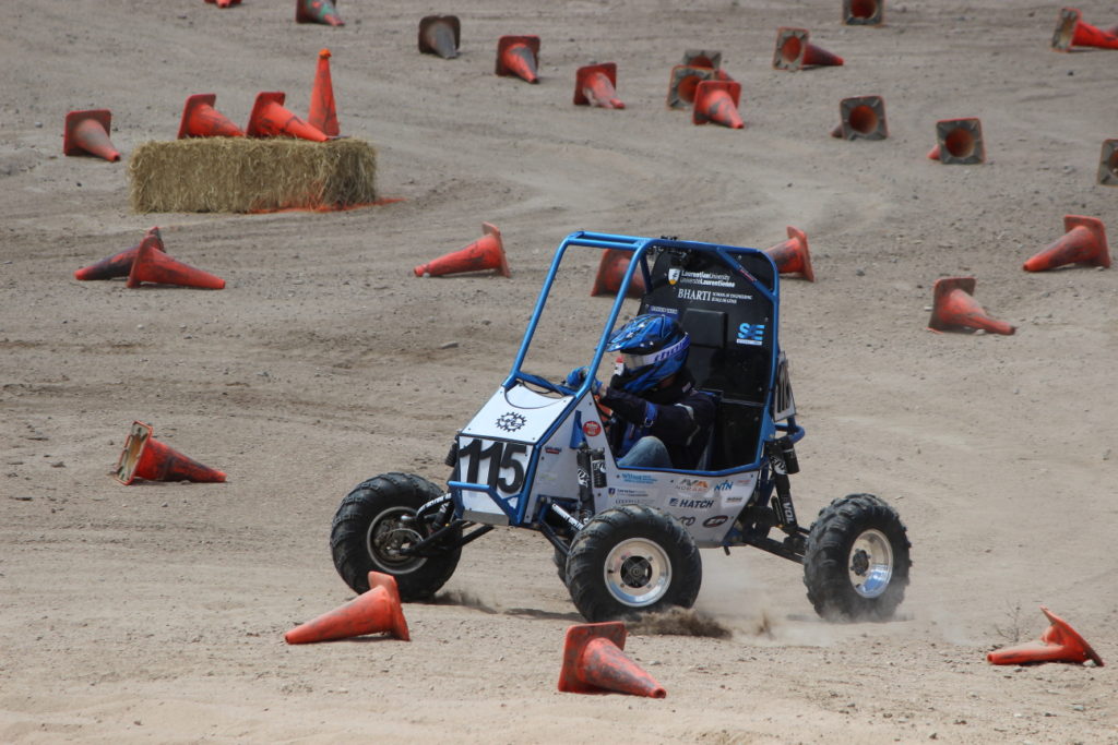 Colin taking on the maneuverability course (photo by Marc Arsenault)